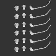 Load image into Gallery viewer, 18pcs Ear Plug with 6 tubes for BTE Hearing Aid Aids Eartips Domes (size S M L)