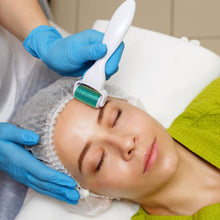 Load image into Gallery viewer, Derma Roller Microneedling Roller 3 in 1 Kit Titanium Micro Needle Face Body Roller