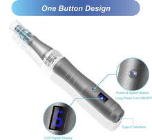 Load image into Gallery viewer, Angel Kiss M8 Pro Beauty Pen - Microneedling Derma Pen with 6pcs Cartridges
