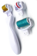 Load image into Gallery viewer, Derma Roller Microneedling Roller 3 in 1 Kit Titanium Micro Needle Face Body Roller