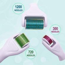 Load image into Gallery viewer, 4 in 1 Titanium Derma Roller Microneedling Kit