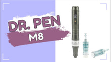 Load and play video in Gallery viewer, Dr.Pen Ultima M8 Microneedling Derma Pen with 5 Pcs 16 Pins Cartridges