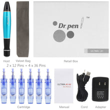 Load image into Gallery viewer, Dr.Pen Ultima A1 Microneedling Derma Pen with 6 Cartridges
