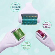 Load image into Gallery viewer, 4 in 1 Titanium Derma Roller Microneedling Kit
