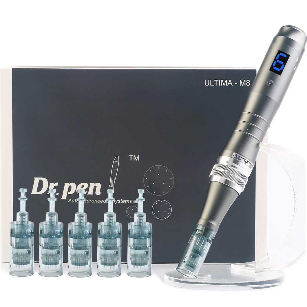 Dr.Pen Ultima M8 Microneedling Derma Pen with 5 Pcs 16 Pins Cartridges