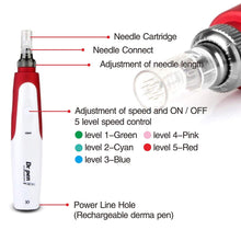 Load image into Gallery viewer, Dr.Pen Ultima N2 Microneedling Derma Pen with 5 PCS 12-Pin Replacement Cartridges
