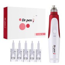 Load image into Gallery viewer, Dr.Pen Ultima N2 Microneedling Derma Pen with 5 PCS 12-Pin Replacement Cartridges
