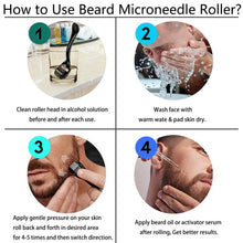 Load image into Gallery viewer, 540 Microneedling Beard Roller - Titanium Needles

